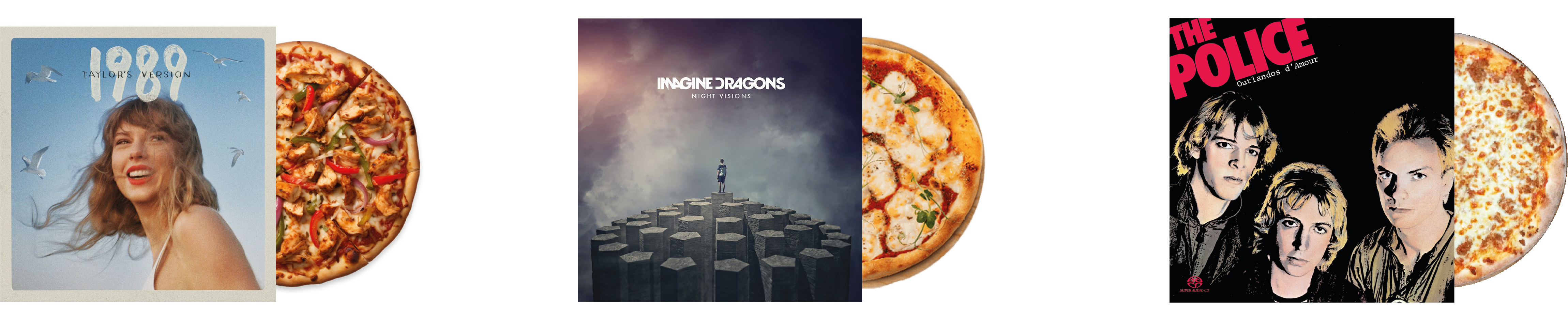 Menu avec toutes les pizzas